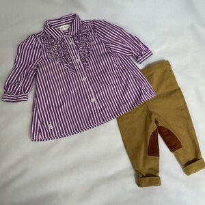 Ralph Lauren baby girls tunic and legging set